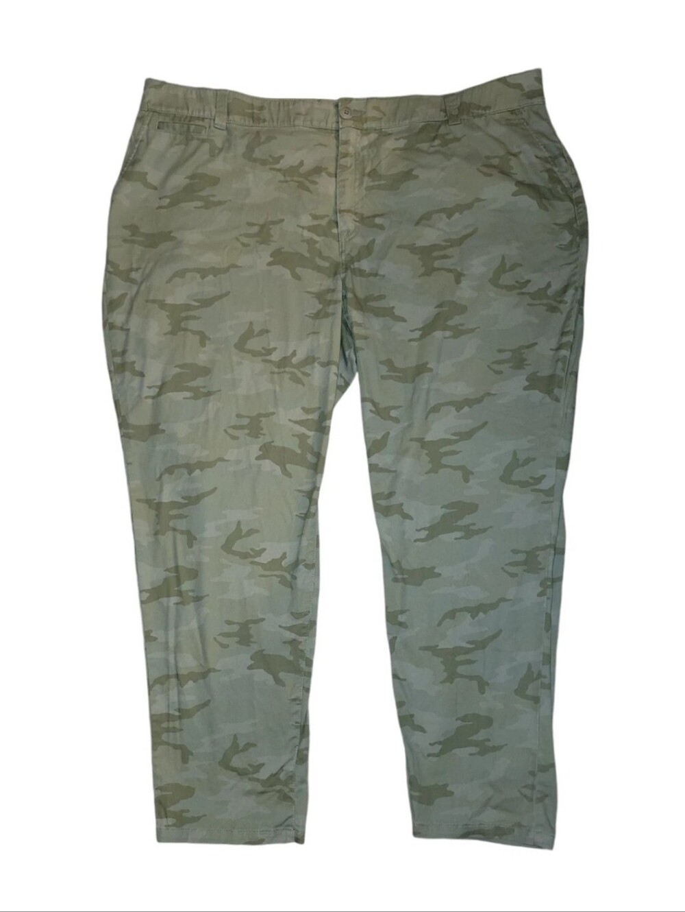 Lane Bryant Skinny Pants Womens Size 26 Stretch Army Green Camo Camouflage 46x30